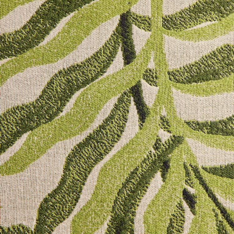 Habitat leaf jacquard cushion green 43x43cm, UK version