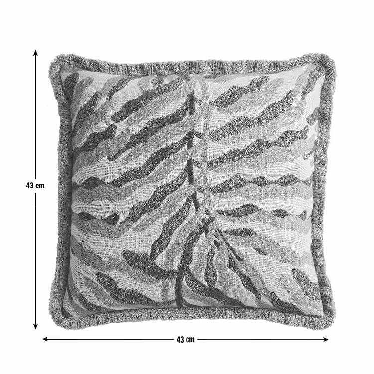Habitat leaf jacquard cushion green 43x43cm, UK version
