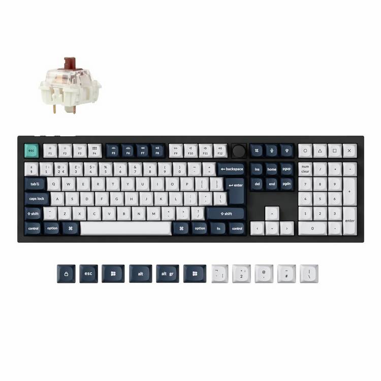 Keychron Q6 Max wireless mechanical keyboard in black (British brand)