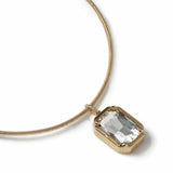 Freedom gold-tone crystal pendant necklace 16 inch (British brand)