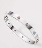Cartier LOVE bracelet gemstone white gold (British brand)