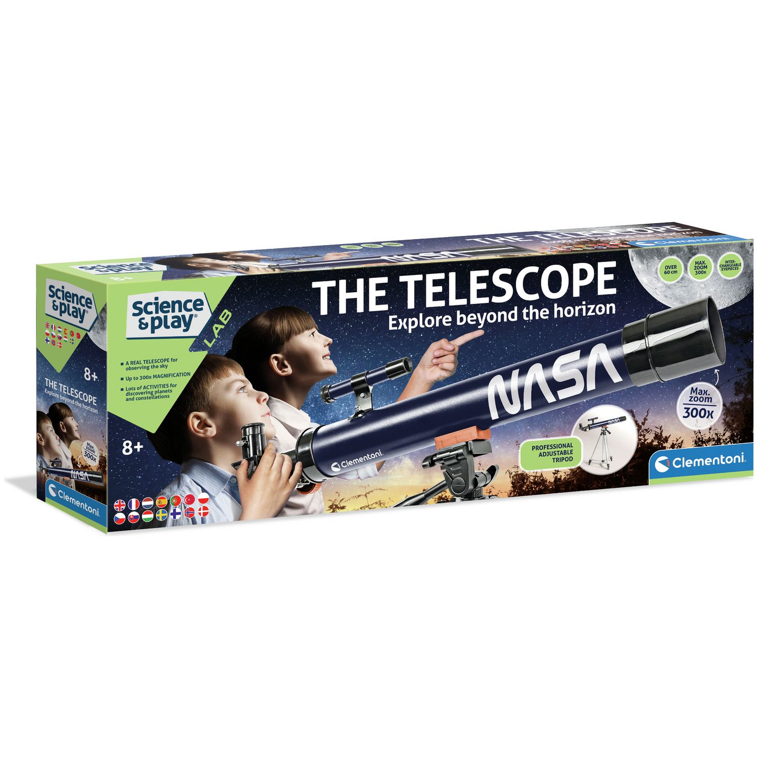 NASA telescope with tripod and 50mm lens (British brand)