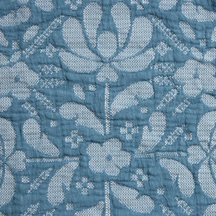 Habitat blue floral throw 150x125cm (British brand)
