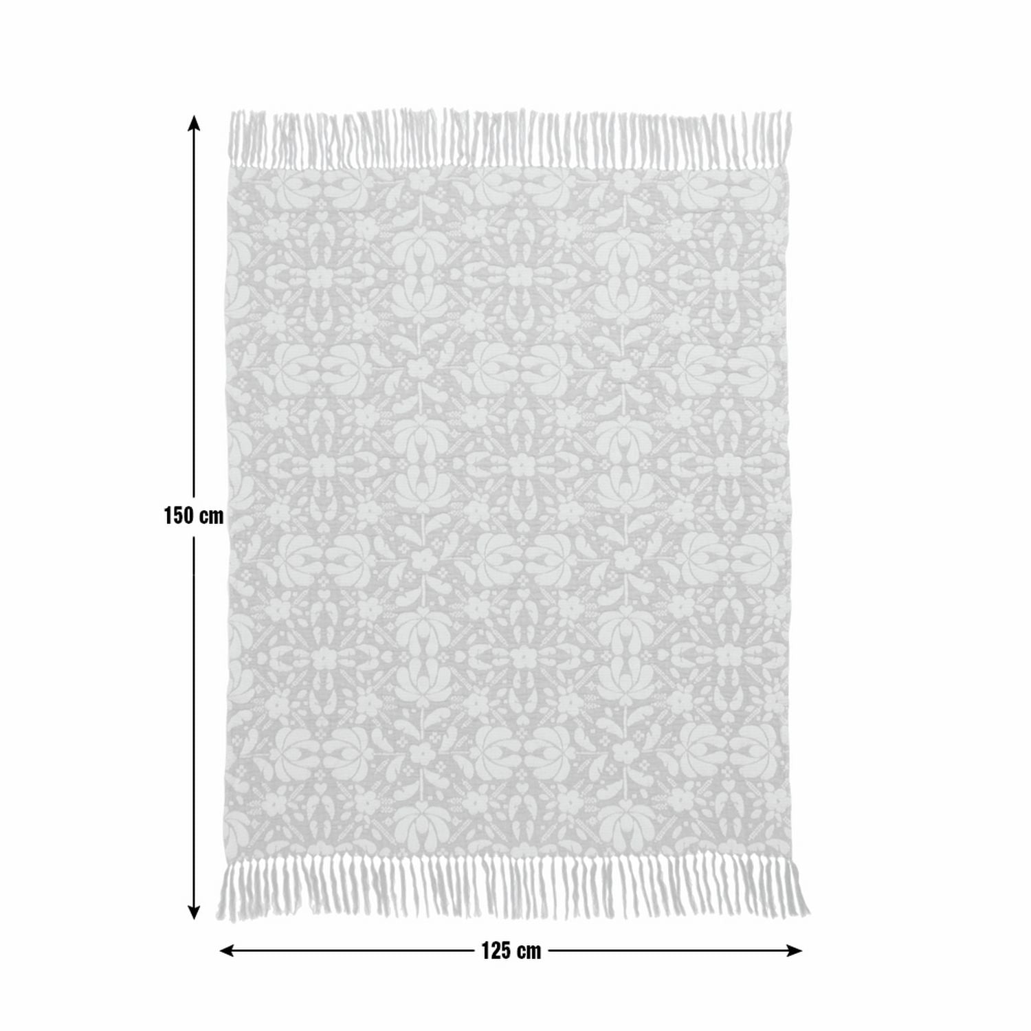 Habitat blue floral throw 150x125cm (British brand)