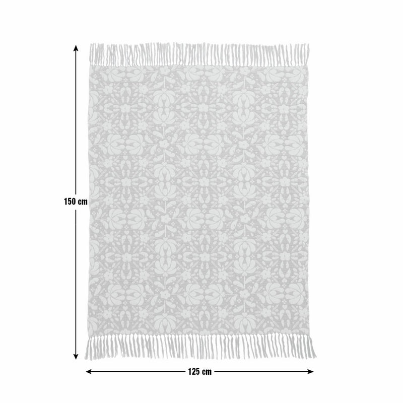 Habitat blue floral throw 150x125cm (British brand)