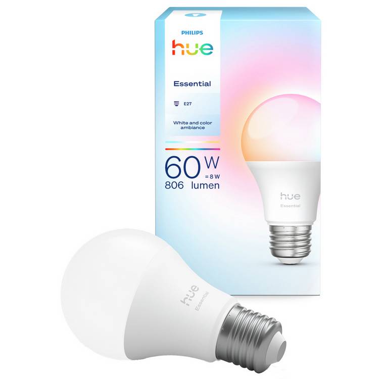 Philips Hue Essential E27 smart bulb 8W (British brand)