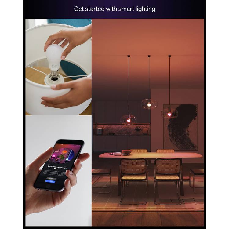 Philips Hue Essential E27 smart bulb 8W (British brand)