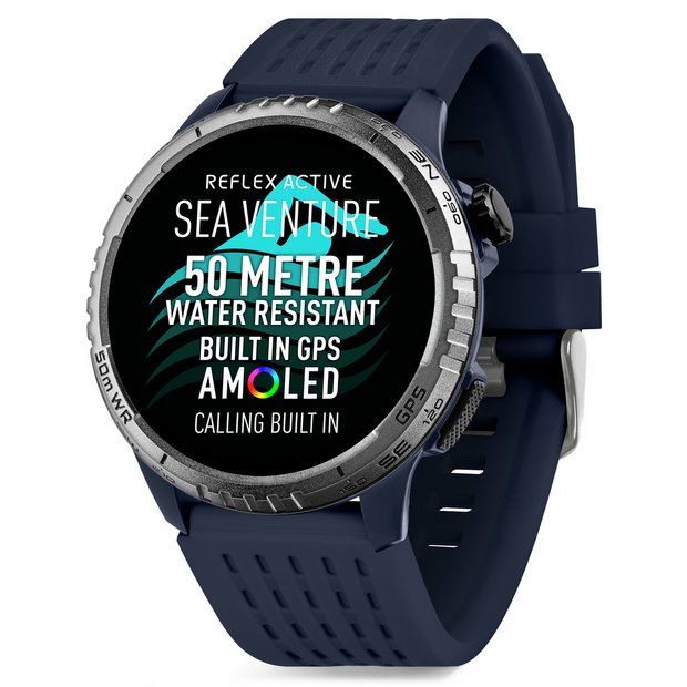 Reflex Active SeaVenture GPS smart watch blue, imported from the UK