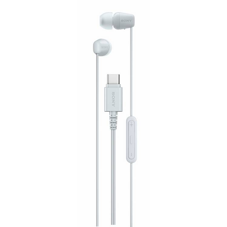 Sony IER-EX15C USB-C earphones white, UK version