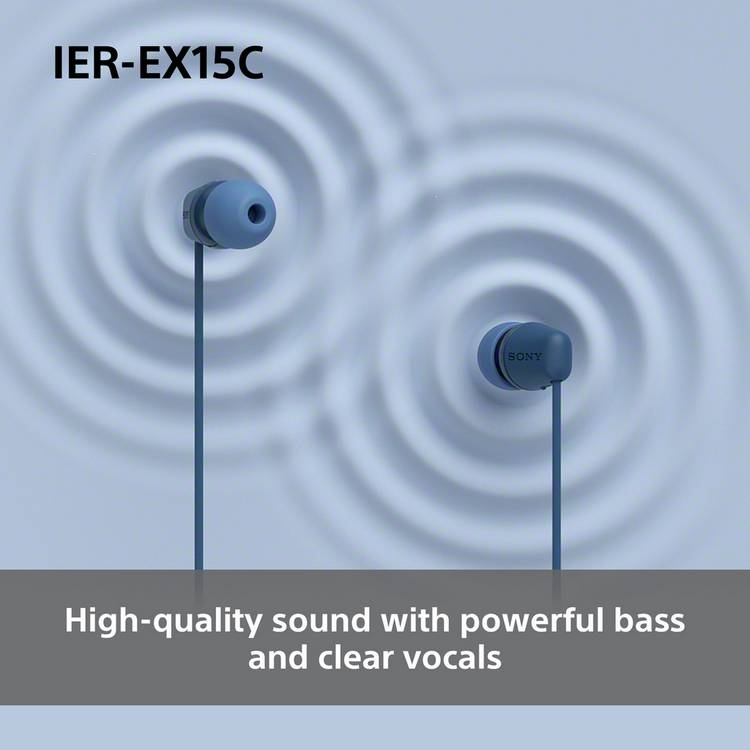 Sony IER-EX15C USB-C earphones white, UK version