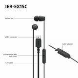 Sony IER-EX15C USB-C earphones white, UK version
