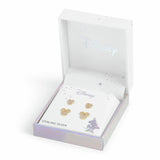 Disney gold plated earrings set with heart and Minnie Mouse, UK version