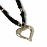 Freedom heart pendant necklace gold tone finish - British product