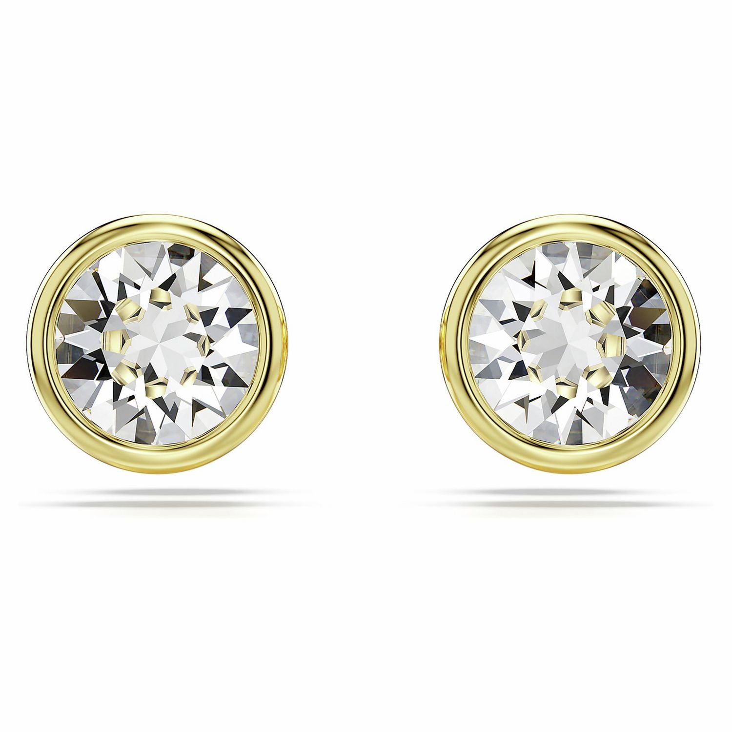 Swarovski gold tone plated crystal Imber stud earrings - British product
