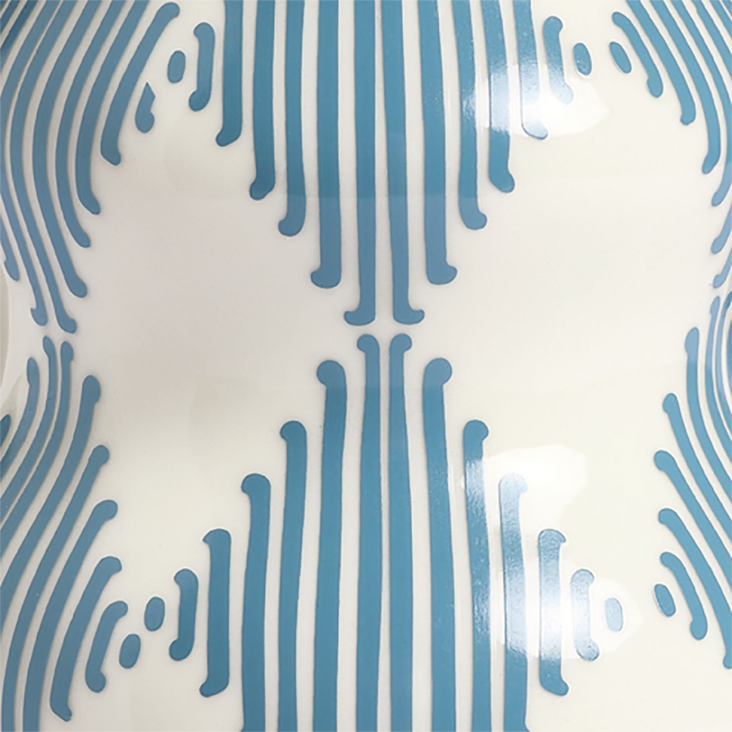 Habitat harlequin ceramic blue wiggle vase 25cm - British product