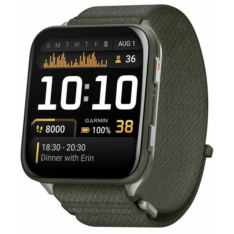 Garmin Venu X1 GPS smartwatch Moss 51mm, UK version
