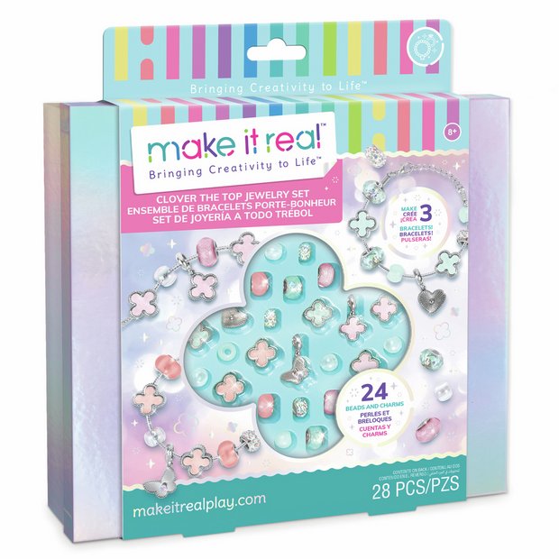 Make It Real Clover The Top bracelet craft kit 28 pieces - British product