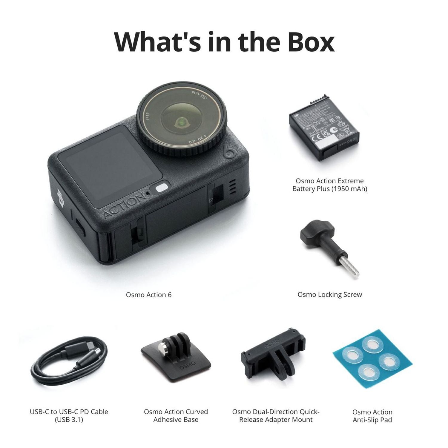 DJI Osmo Action 6 action camera standard combo, imported from the UK