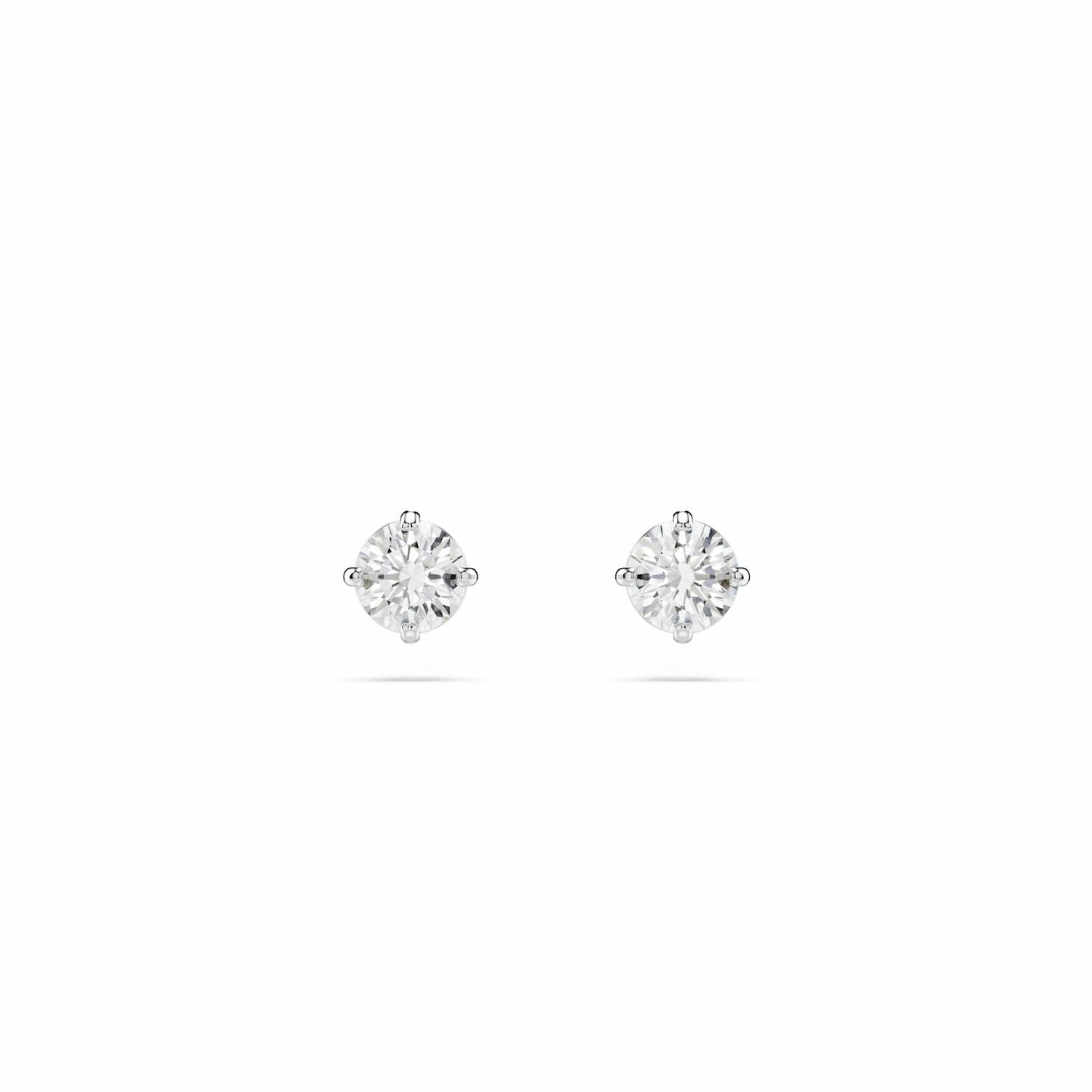 Swarovski Stilla round crystal stud earrings 4mm, UK version