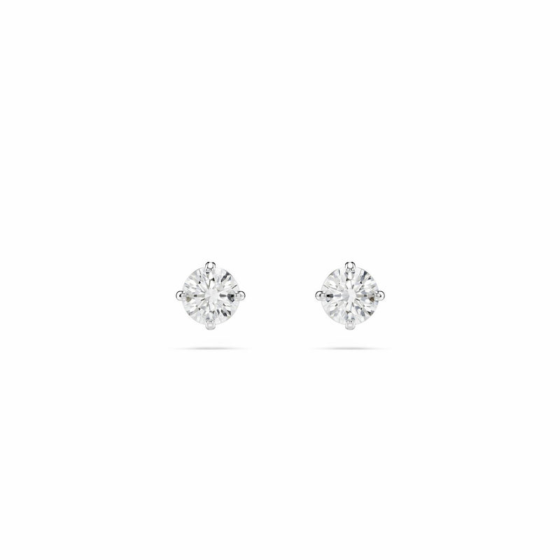 Swarovski Stilla round crystal stud earrings 4mm, UK version