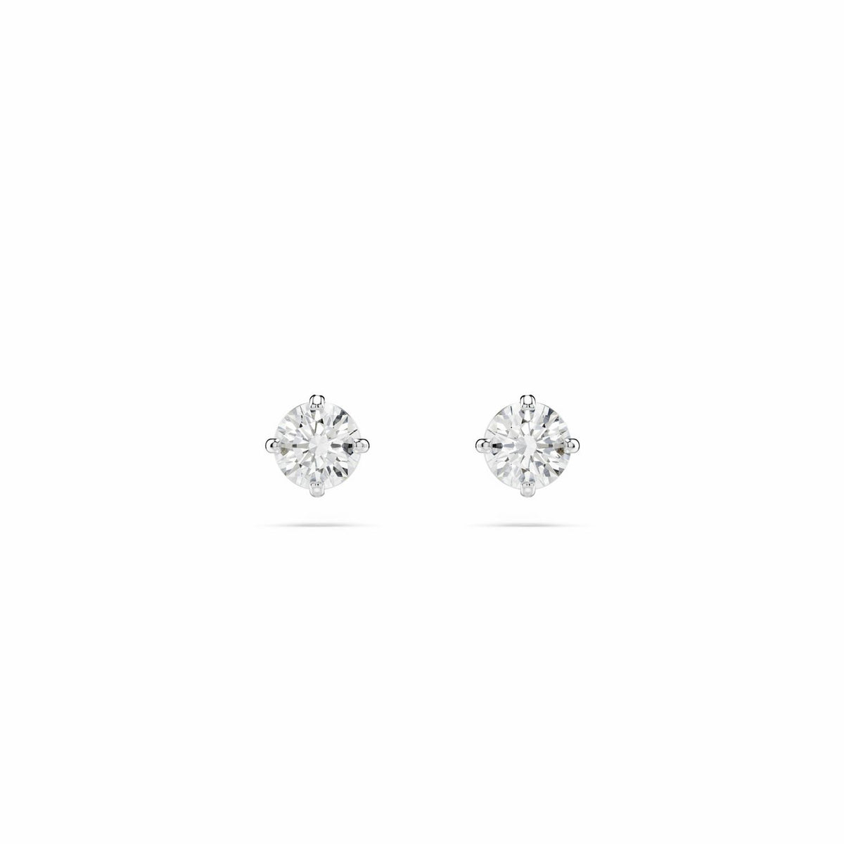 Swarovski Stilla round crystal stud earrings 4mm, UK version