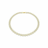 Swarovski gold tone plated crystal tennis necklace - British product