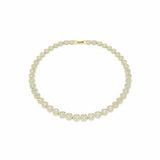Swarovski gold tone plated crystal tennis necklace - British product