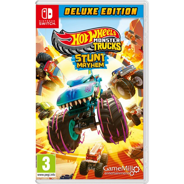 Hot Wheels Monster Trucks Stunt Mayhem Deluxe Edition Switch game, UK version