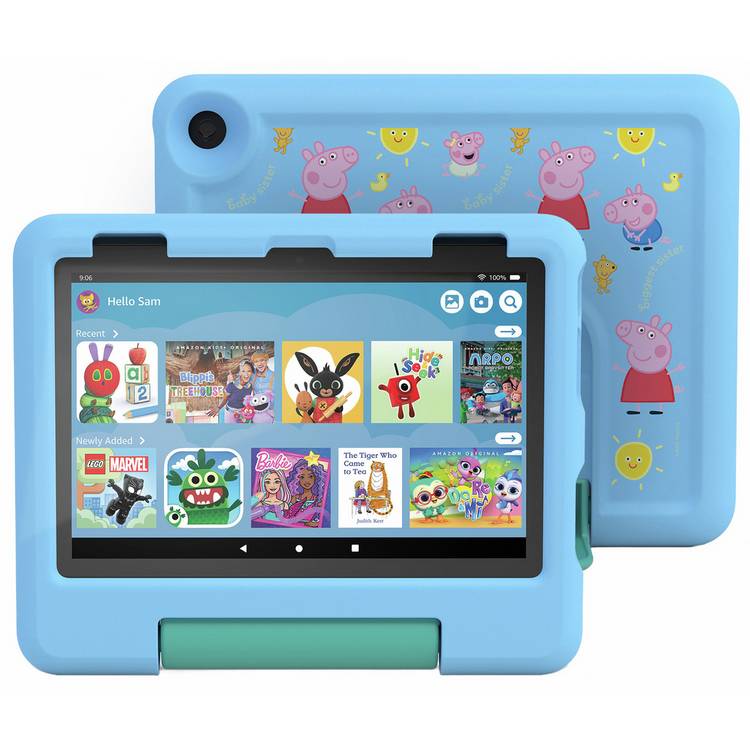 Amazon Fire HD 8 Kids Peppa Pig tablet 32GB Blue - British product