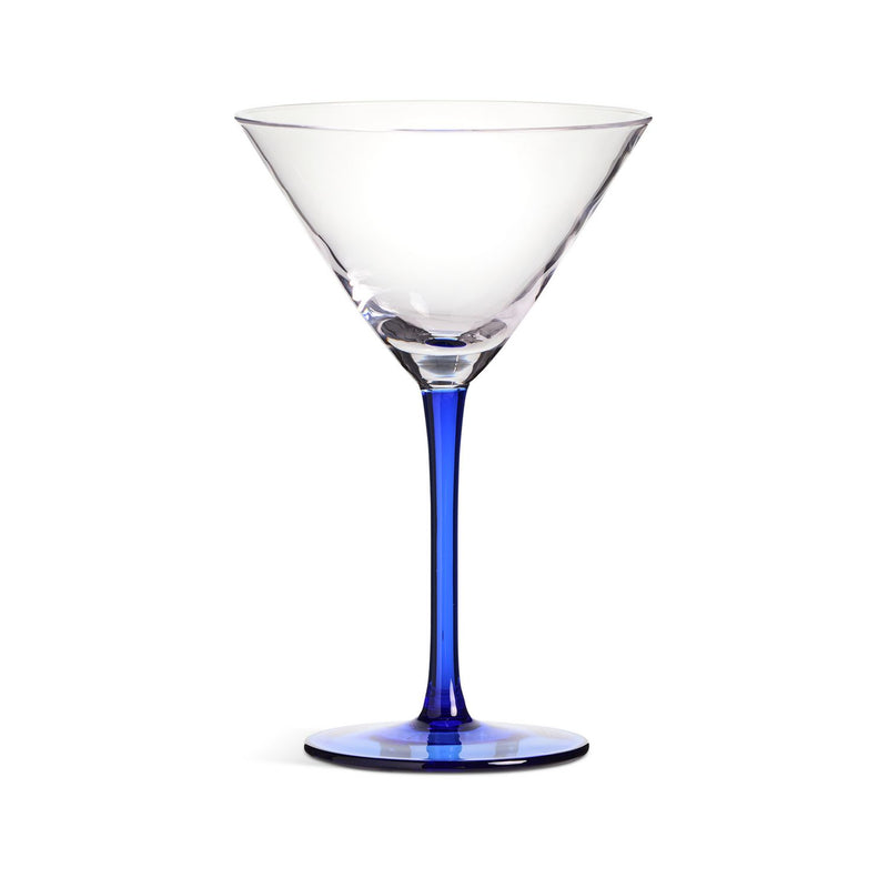 Habitat blue stem martini glasses set of 4, UK version
