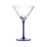 Habitat blue stem martini glasses set of 4, UK version