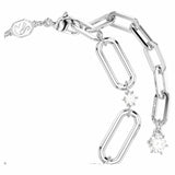 Swarovski rhodium plated crystal chain bracelet (British brand)