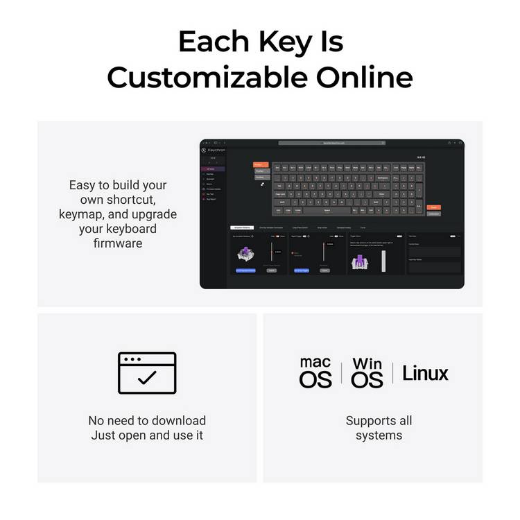 Keychron K4 Version 2 wireless mechanical keyboard, UK version