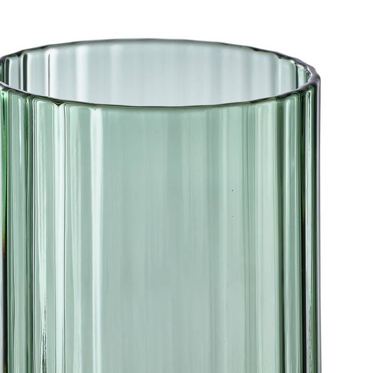 Habitat green ribbed wine glasses set of 4, imported from the UK