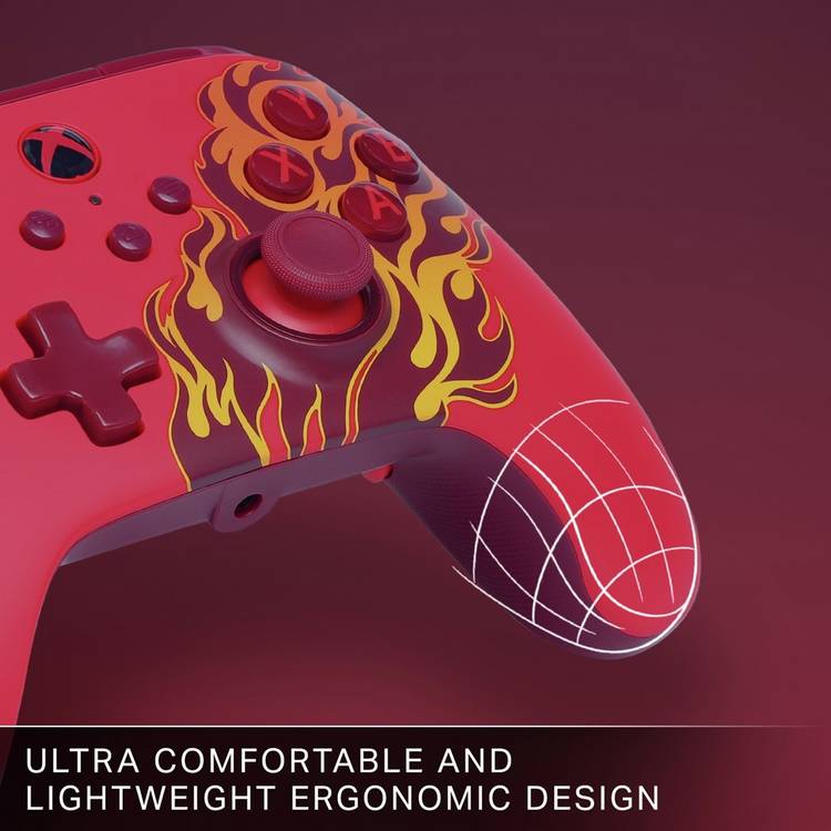 PowerA Fire Red Xbox Series X wired controller imported from the UK