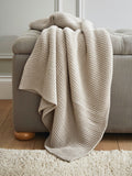 Laura Ashley Sage Green Parker Knitted Throw