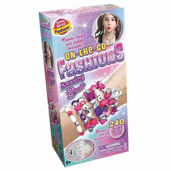 Small World Toys bead bracelet kit in travel case - British product