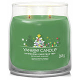 Yankee Candle medium jar candle Shimmering Christmas Tree - British product
