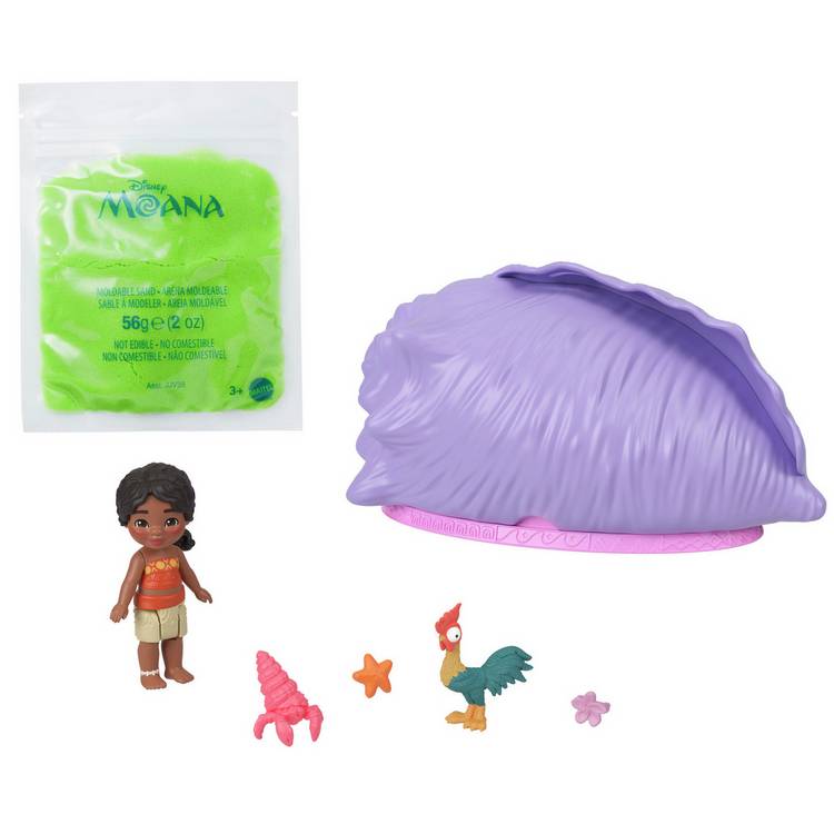 Disney Moana Ocean Shell Reveal small doll set (British brand)