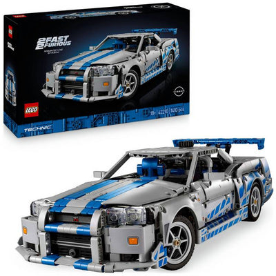 Argos LEGO Technic 2 Fast 2 Furious Nissan Skyline GT-R R34 Building Set- Buy online at McGrocer