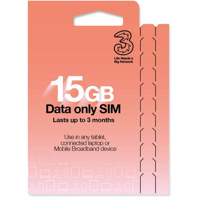 Argos Three 15GB Pay As You Go Data SIM Card- Buy online at McGrocer