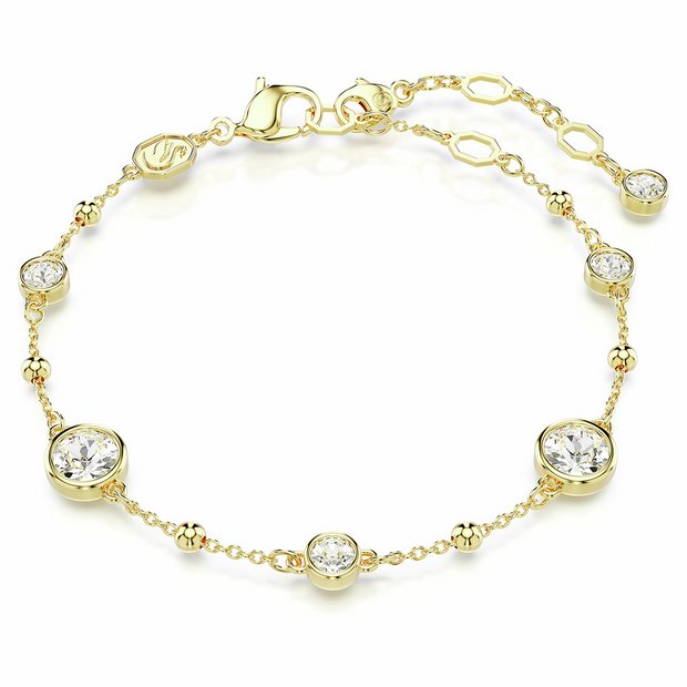 Swarovski gold tone plated crystal Imber bracelet, UK version