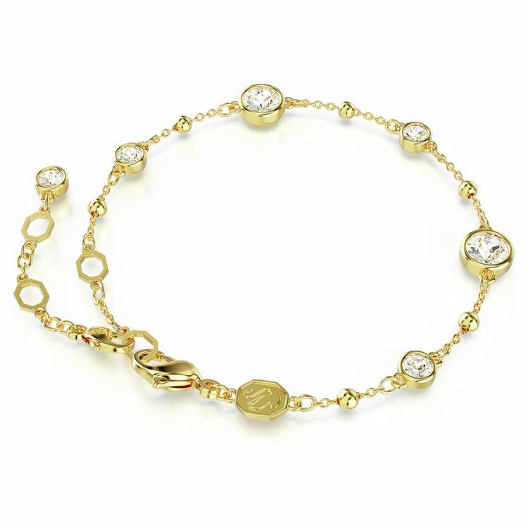 Swarovski gold tone plated crystal Imber bracelet, UK version