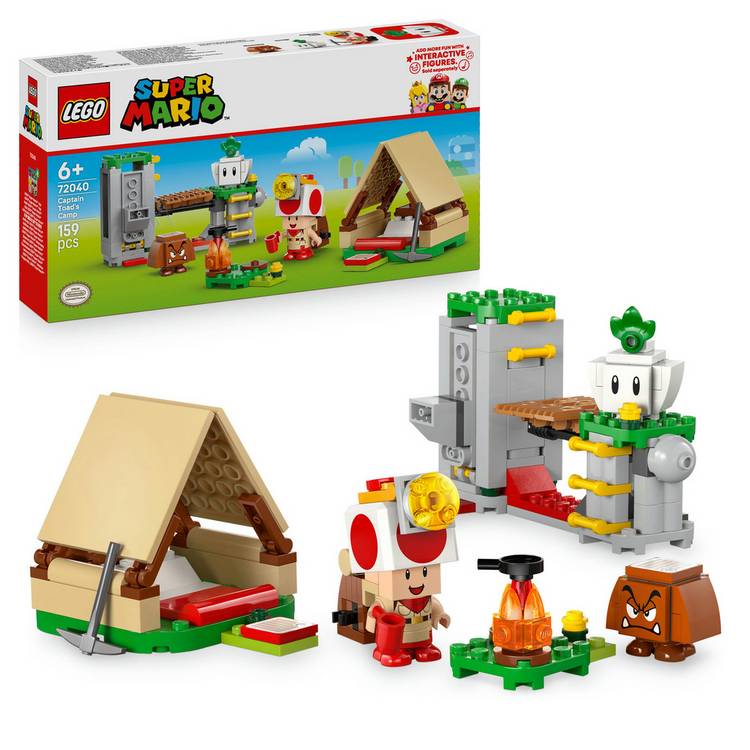 LEGO Super Mario Captain Toad's Camp building toy 159-piece, UK version