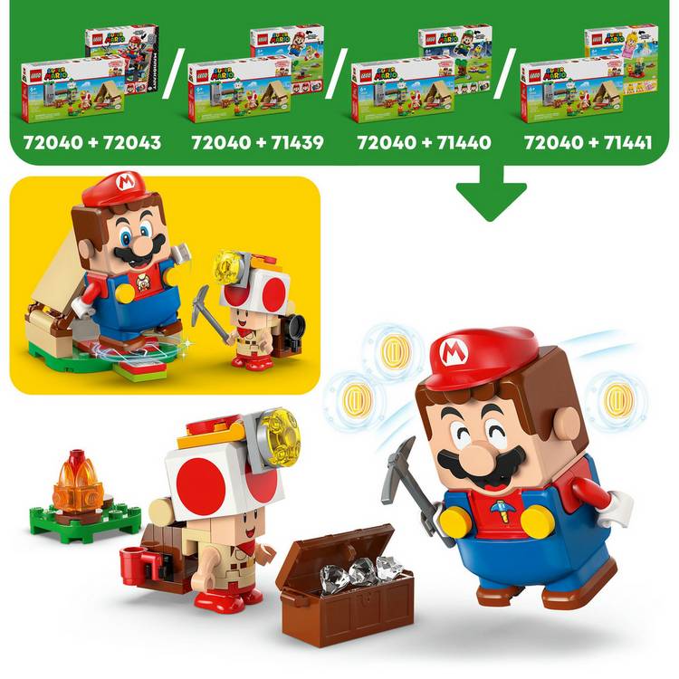 LEGO Super Mario Captain Toad's Camp building toy 159-piece, UK version