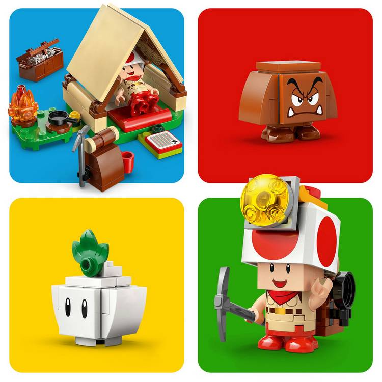 LEGO Super Mario Captain Toad's Camp building toy 159-piece, UK version