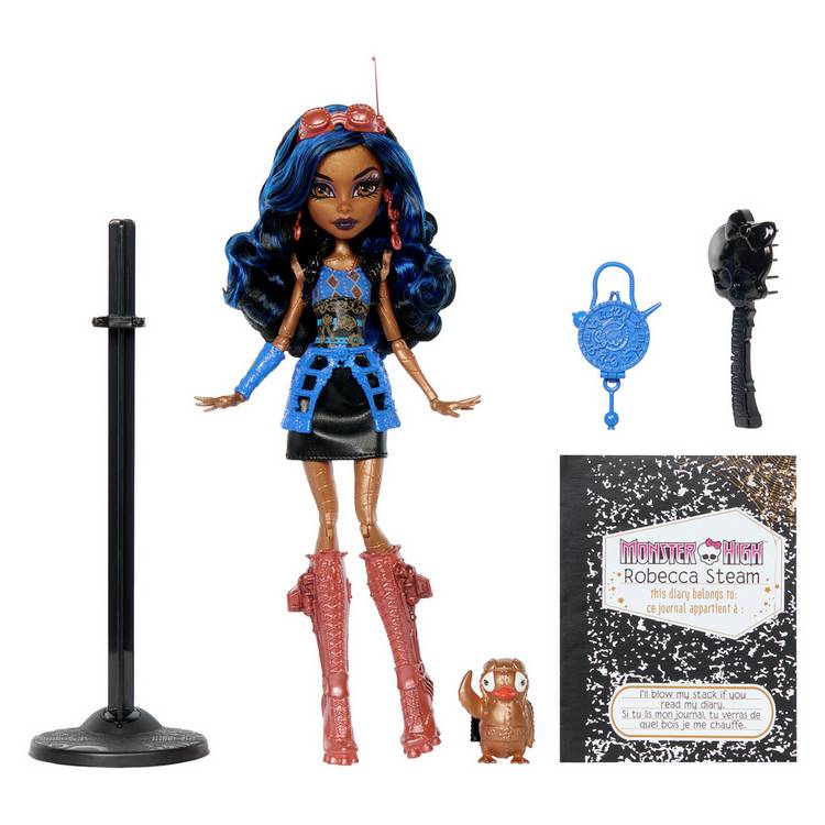 Monster High Robecca Steam doll with accessories, UK version