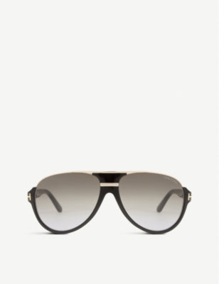 Tom Ford Dimitry aviator sunglasses with gold hardware, UK version