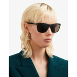 Tom Ford Alasdhair square-frame sunglasses with charcoal lenses, UK version