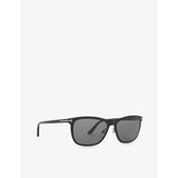 Tom Ford Alasdhair square-frame sunglasses with charcoal lenses, UK version